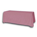 8' Blank Solid Color Polyester Table Throw - Dusty Rose